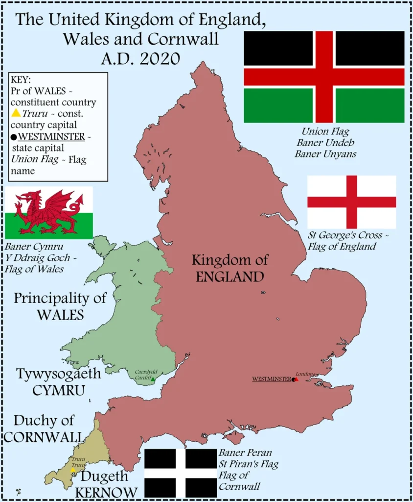 Kerajaan Negara Inggris, Wales, dan Cornwall